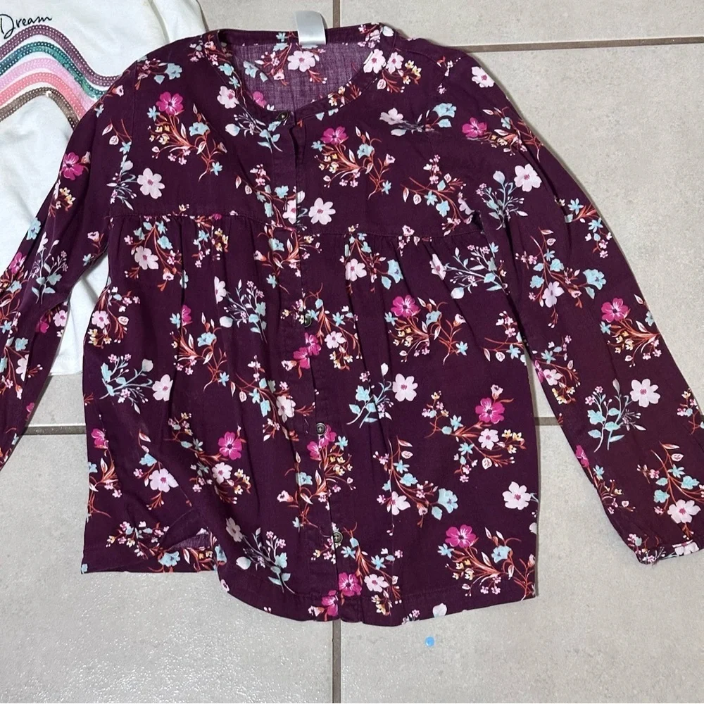 Gap & Carter’s Girls Kids Blouses long sleeve Top size M(8).‎